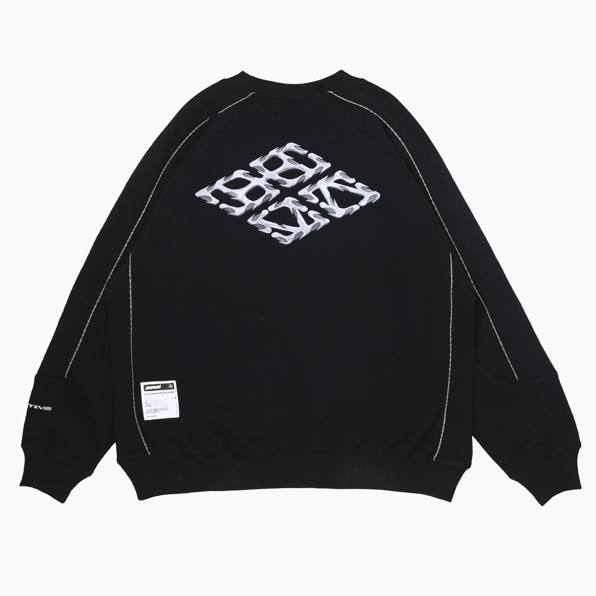 BUZZSAW Crewneck [Black] – DEVÁ STATES