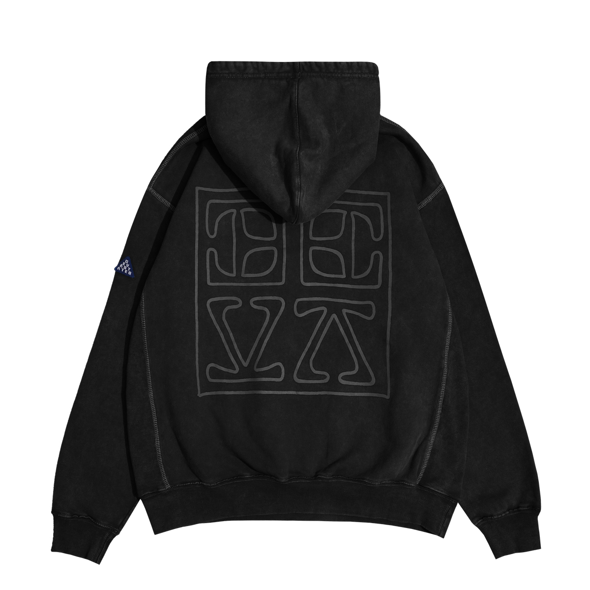 Off white 2025 barricade tape hoodie