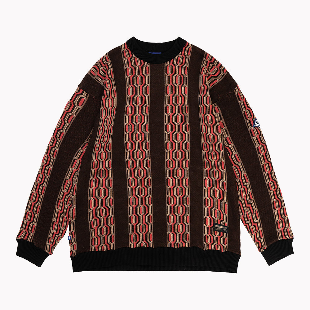 HEXAGONS Knitted Sweater [Multi]