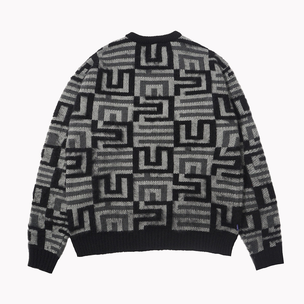 MAZE Brushed Knitted Sweater [Dark Grey]