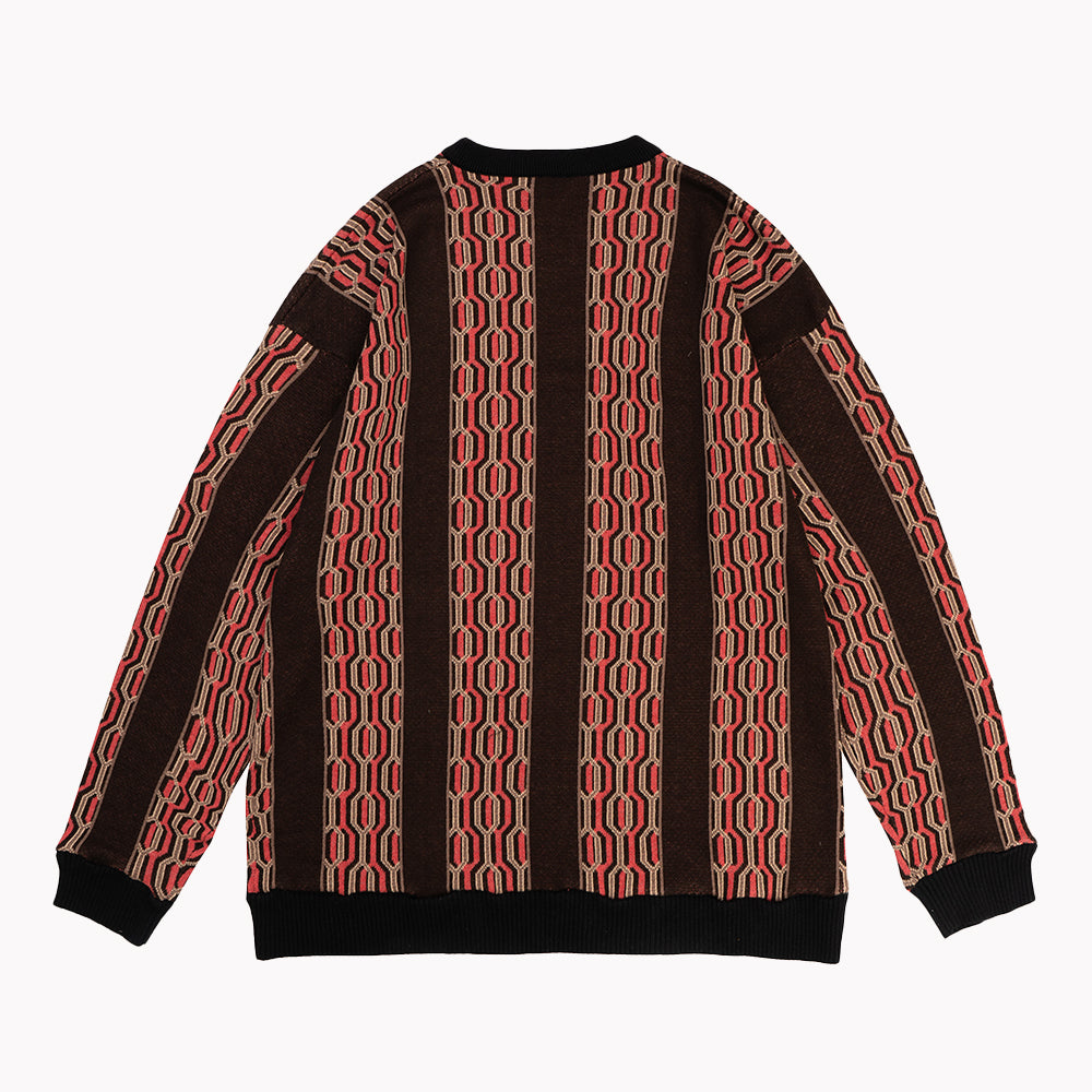 HEXAGONS Knitted Sweater [Multi]