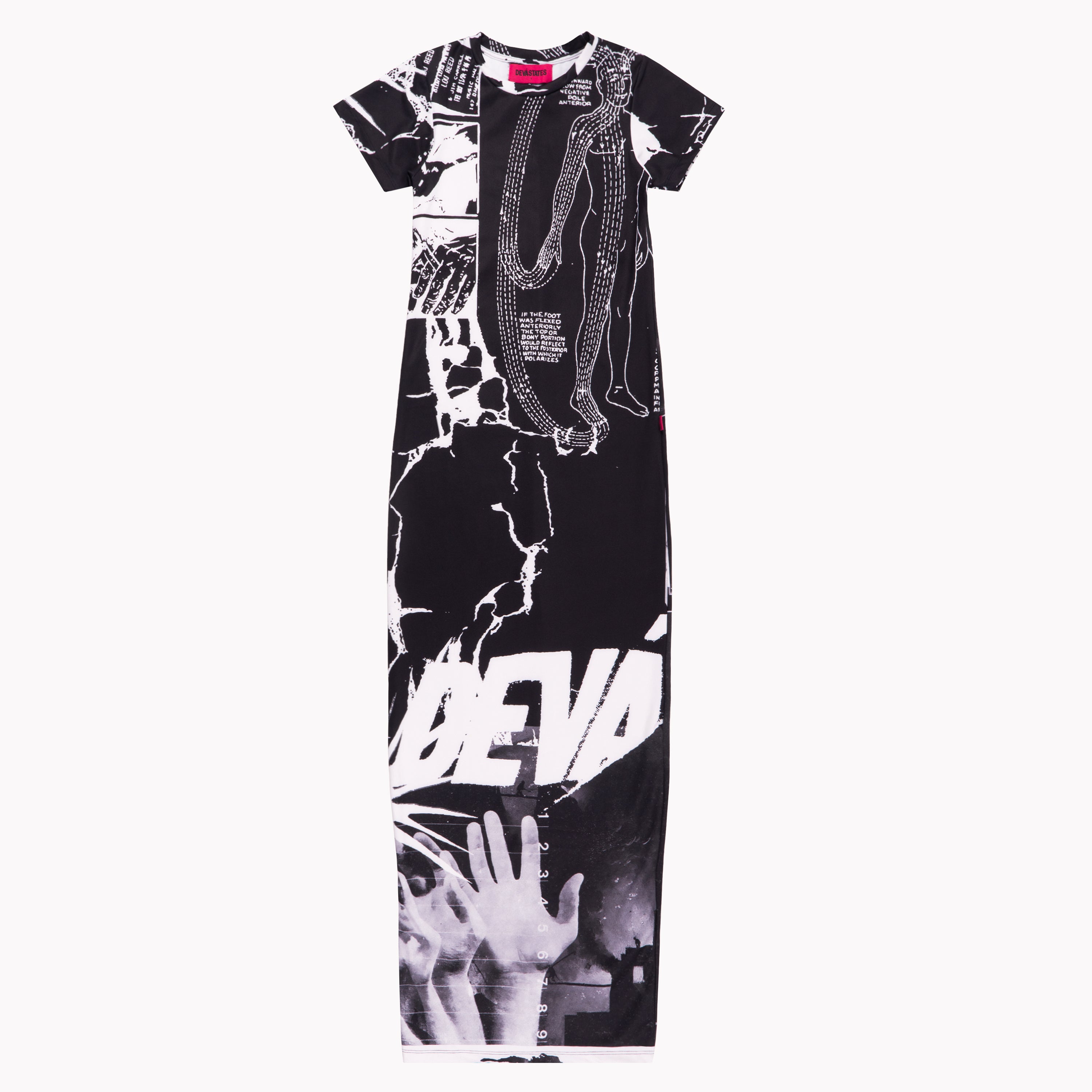MOSAIC Long Knit Dress [Black]