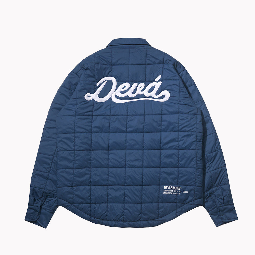 SCRIPT Quilted Fatigue Overshirt [Blue]