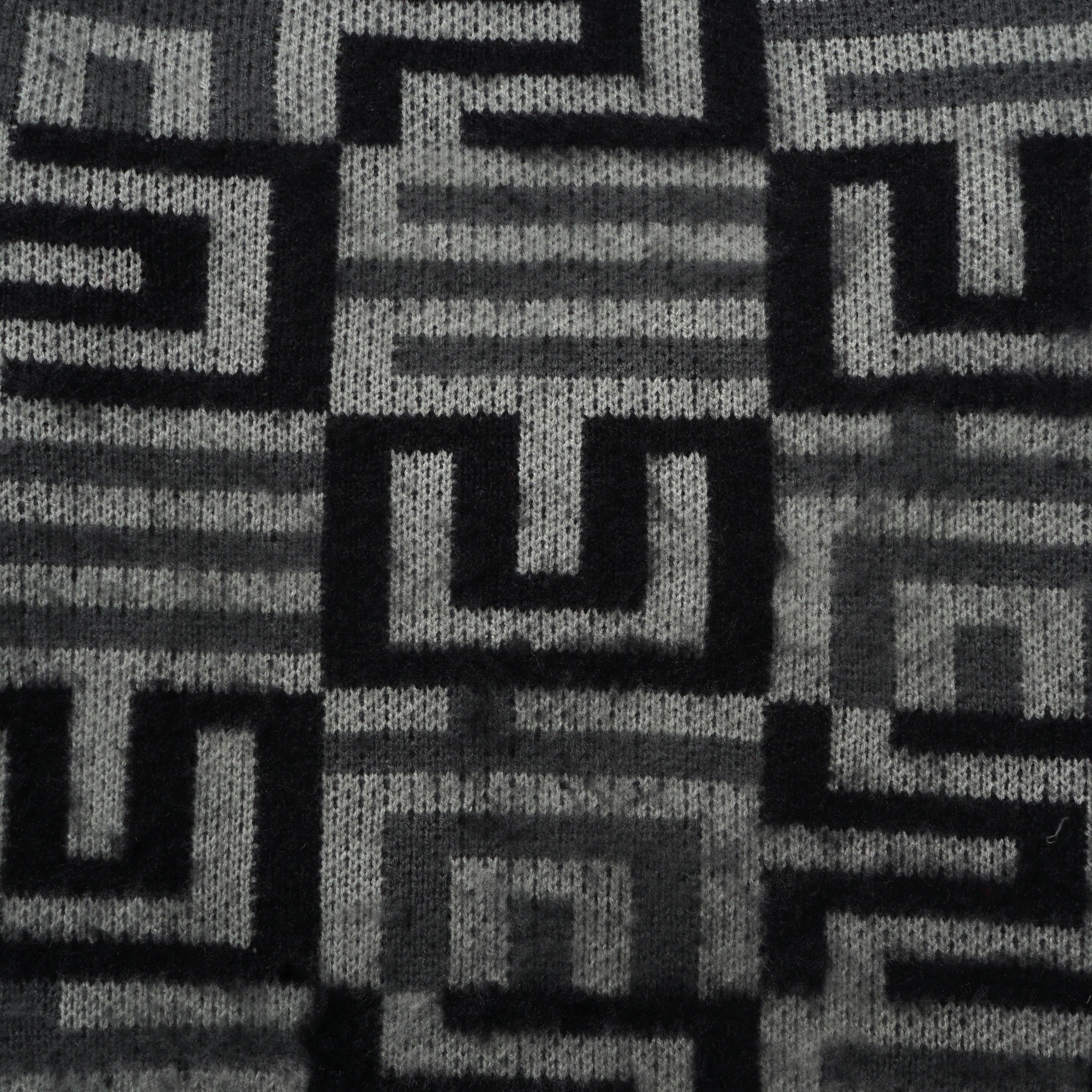 MAZE Brushed Knitted Sweater [Dark Grey]