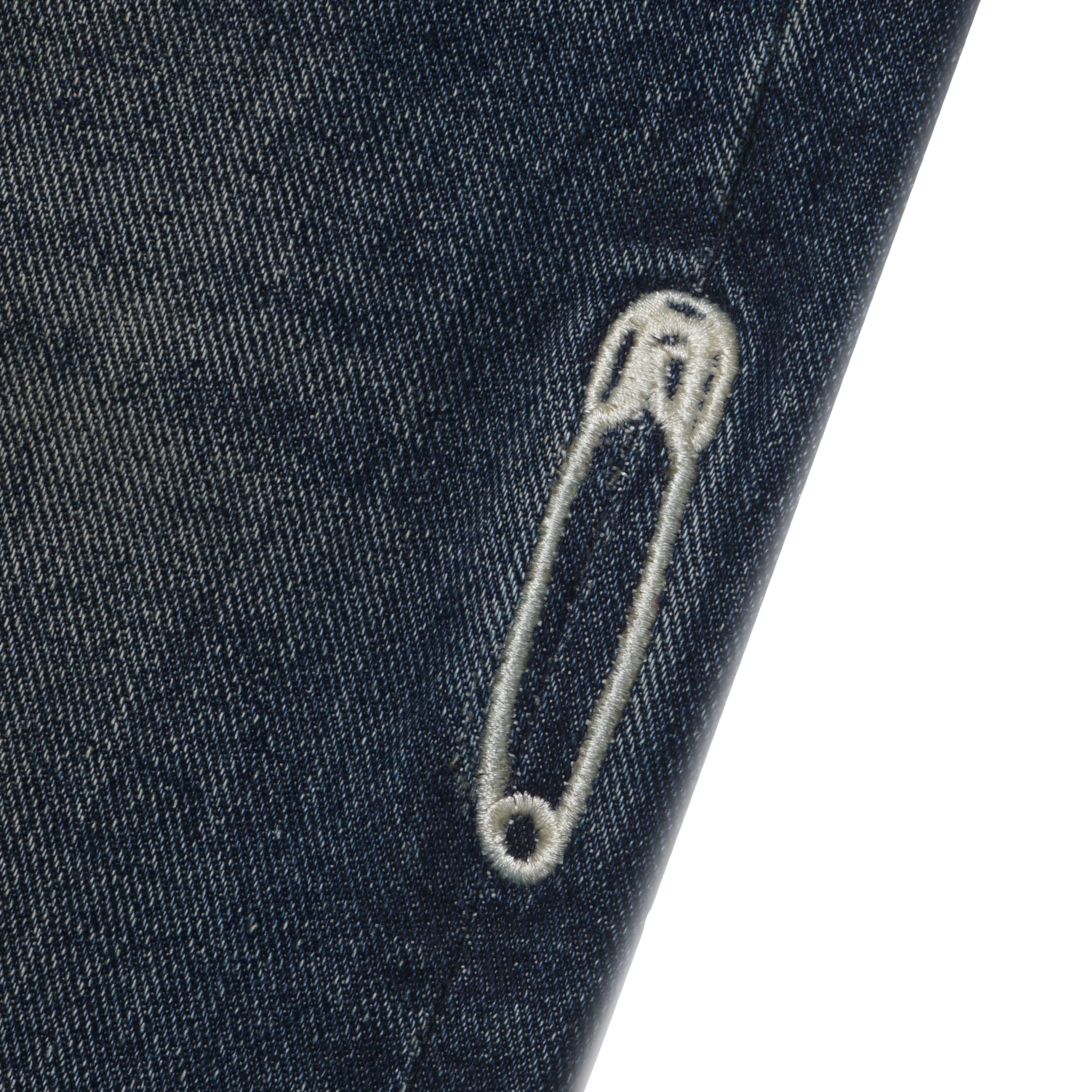 GRIT Dirty Wash Denim Pants [Washed Blue]