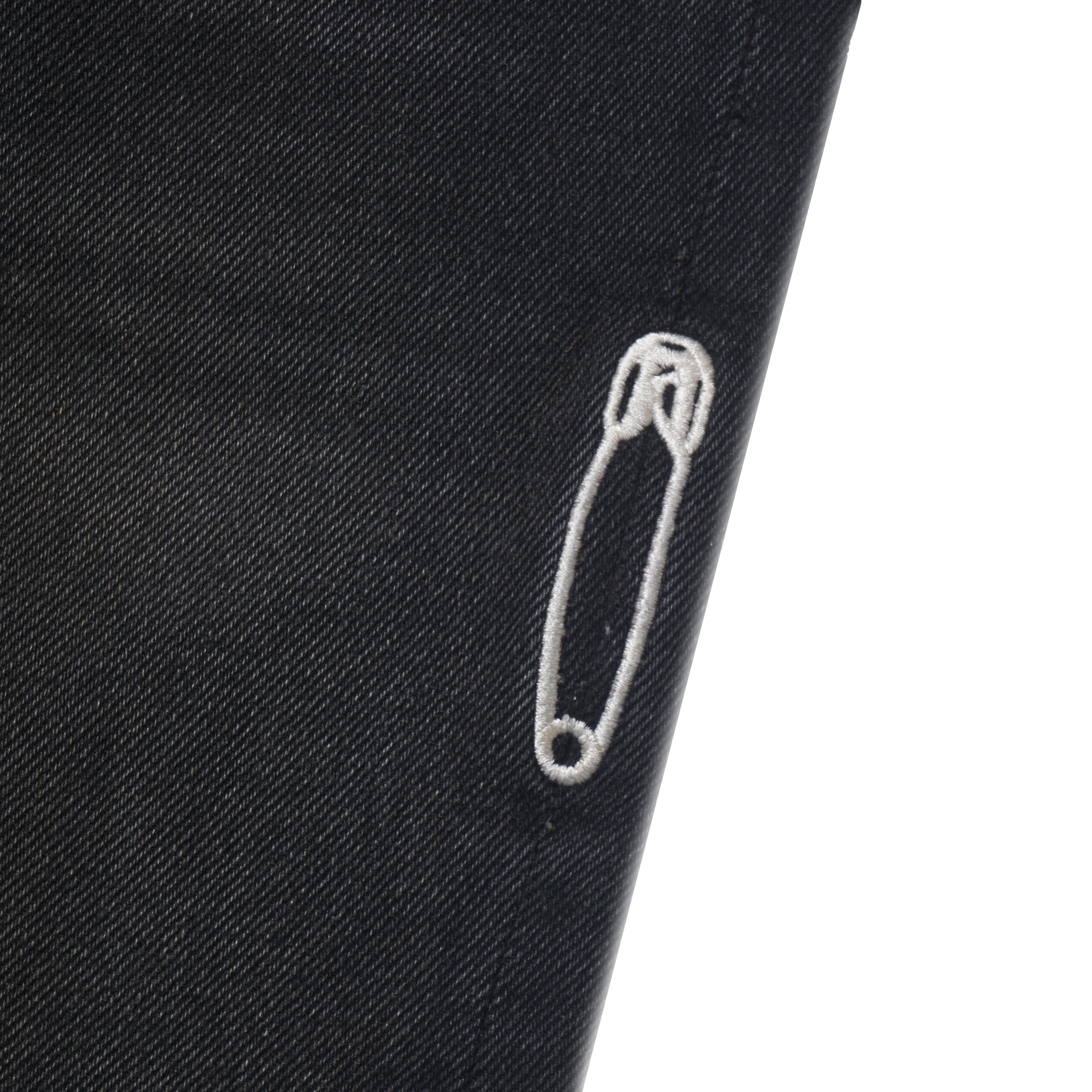 GRIT Dirty Wash Denim Pants [Washed Black]