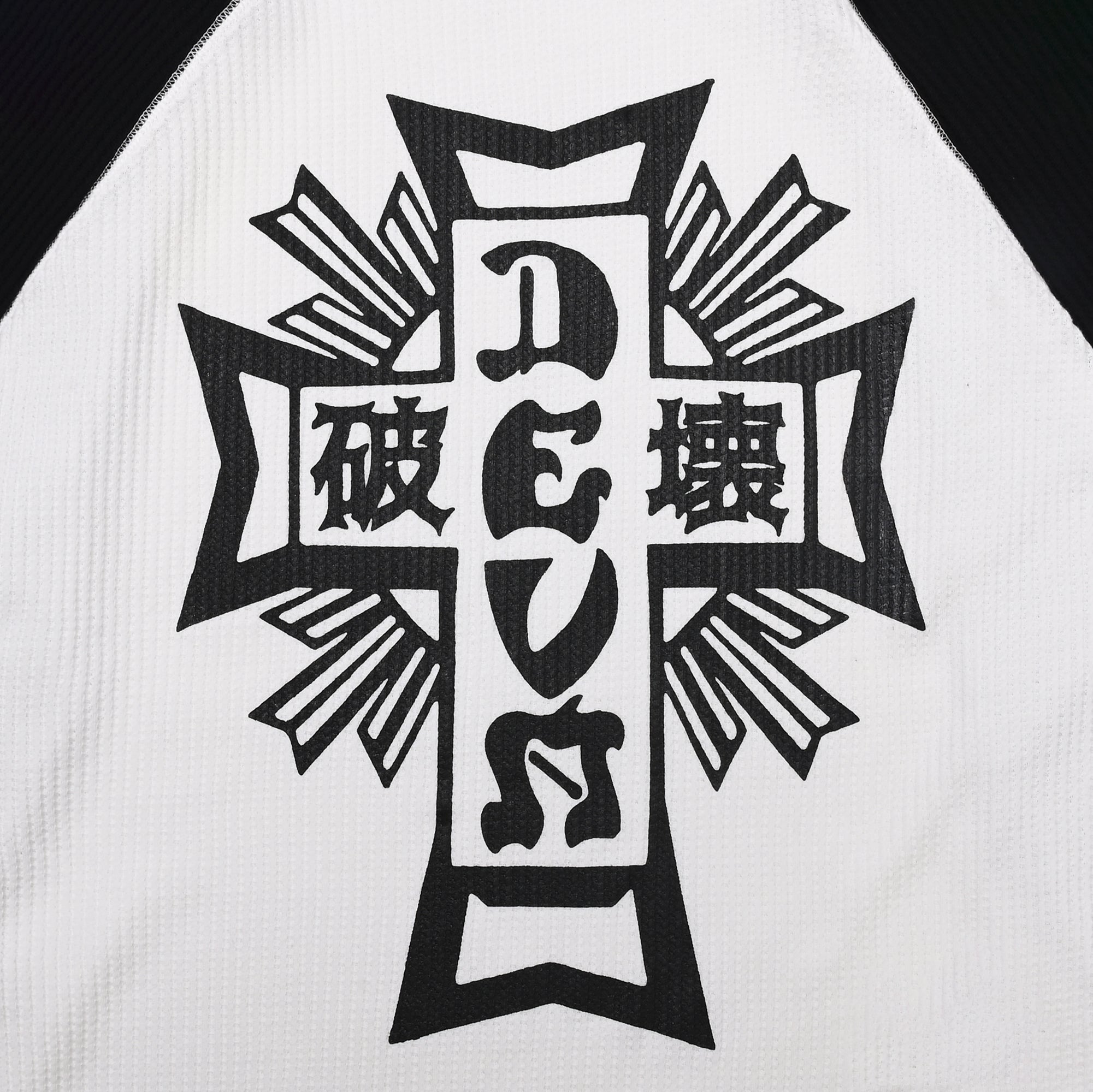 ZEPHYR Raglan Waffle Top [White]