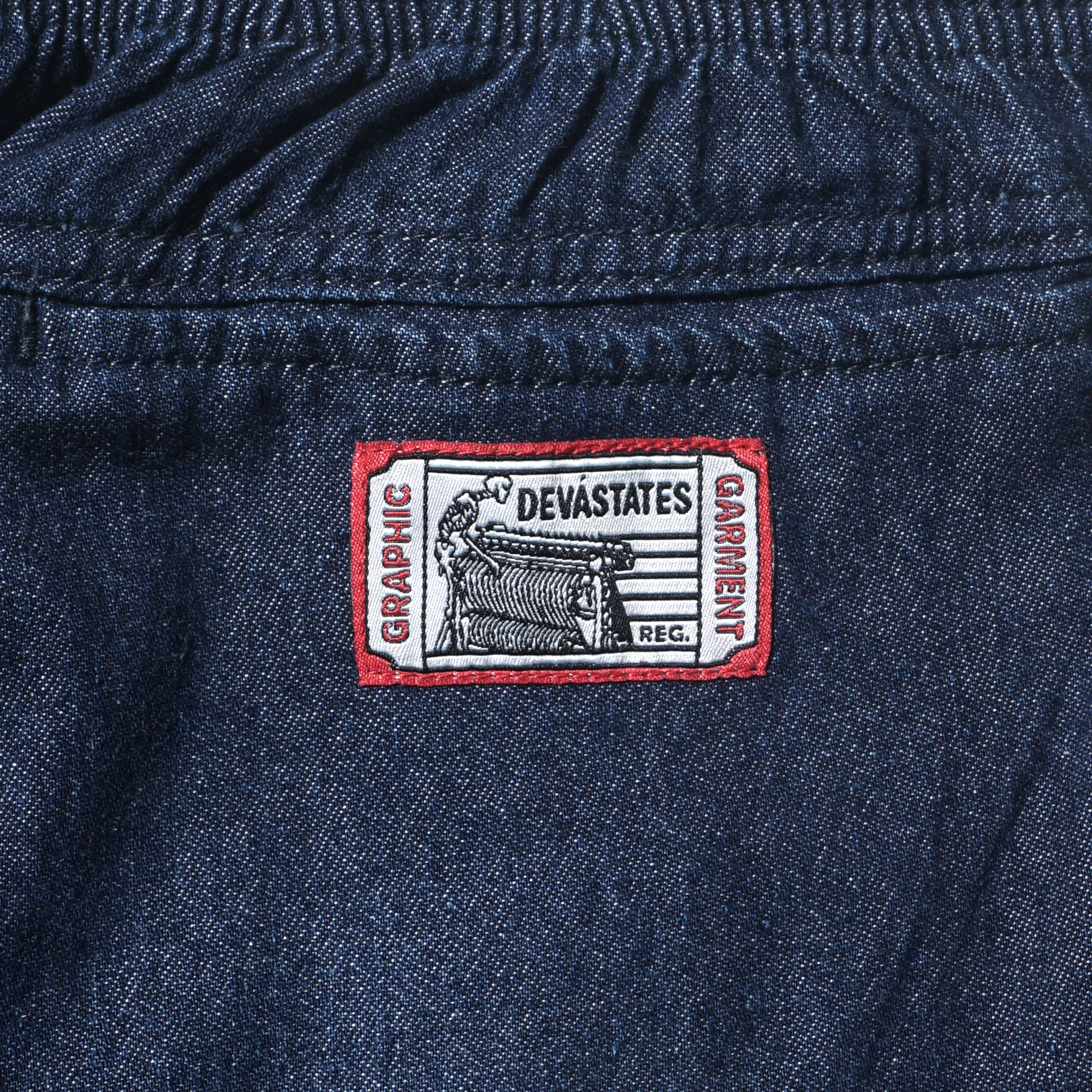 ROVER Denim Cargo Easy Pants [Washed Blue]