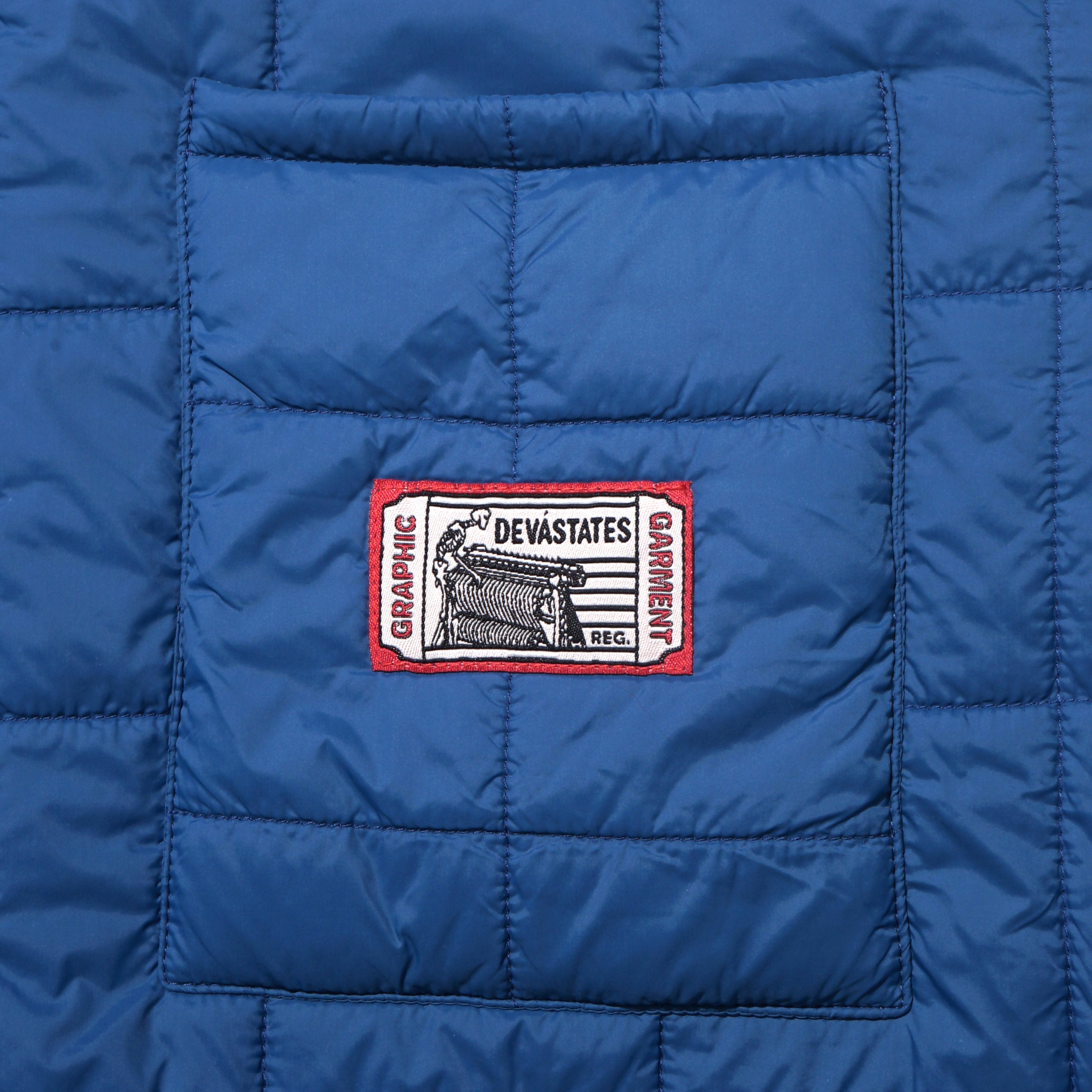 SCRIPT Quilted Fatigue Overshirt [Blue]