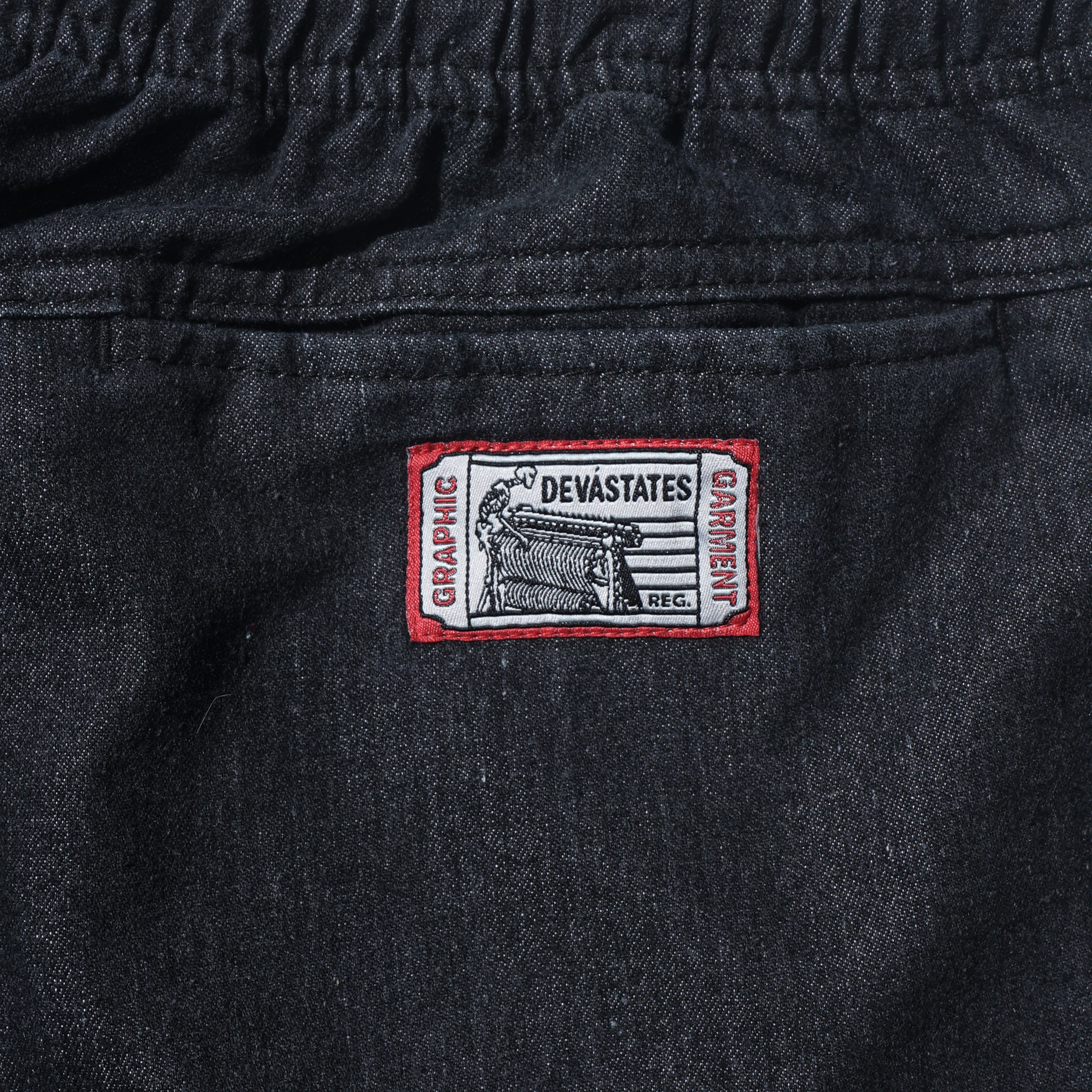 ROVER Denim Cargo Easy Pants [Washed Black]