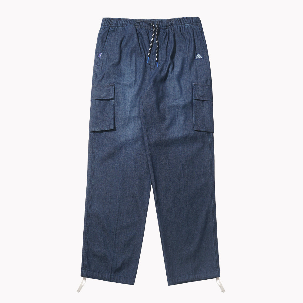ROVER Denim Cargo Easy Pants [Washed Blue]