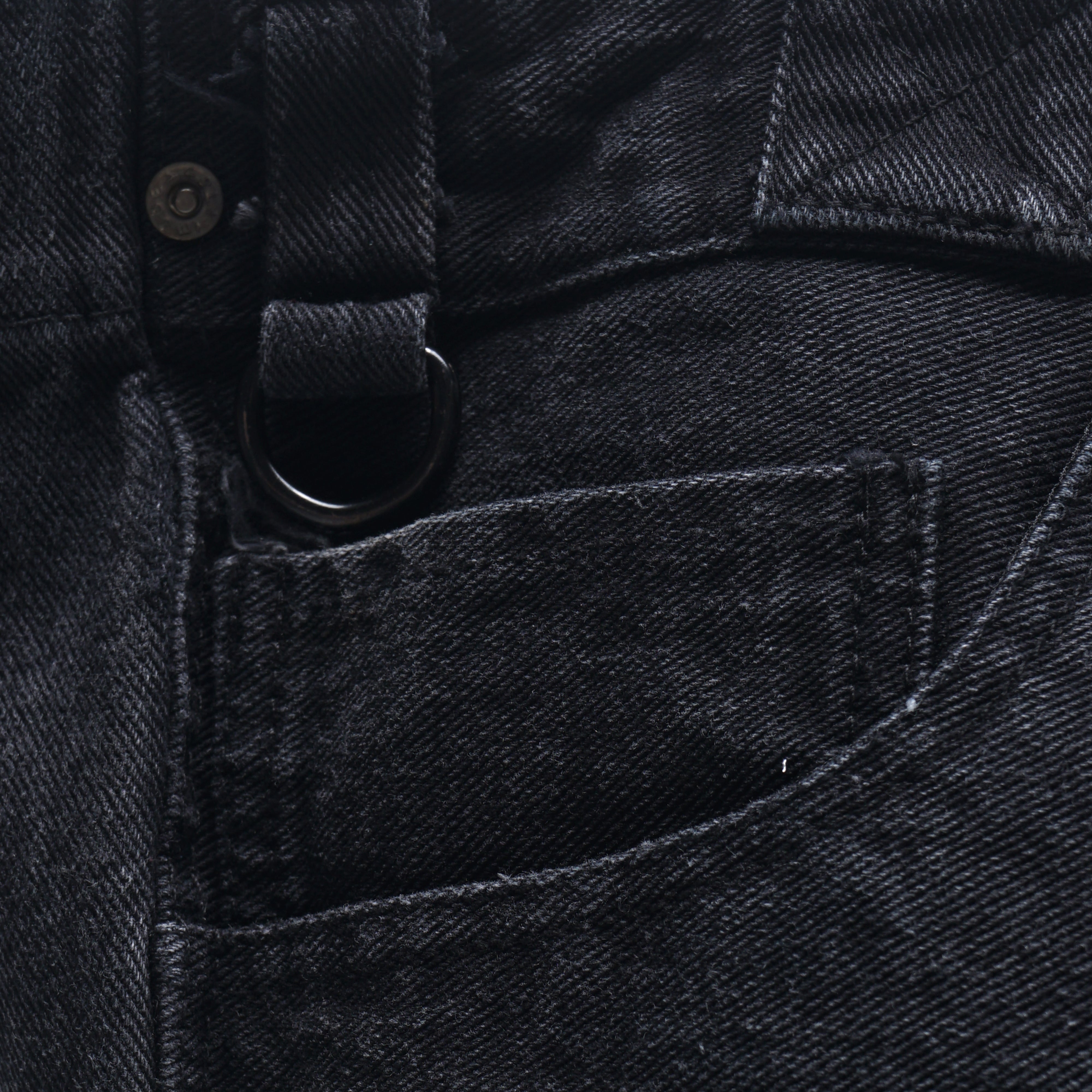 WASHED Denim Totebag [Black]