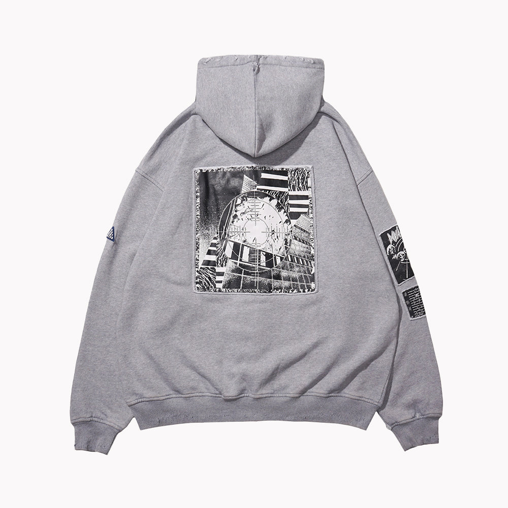 PYRO Zip-Up Hoodie [Heather Grey]