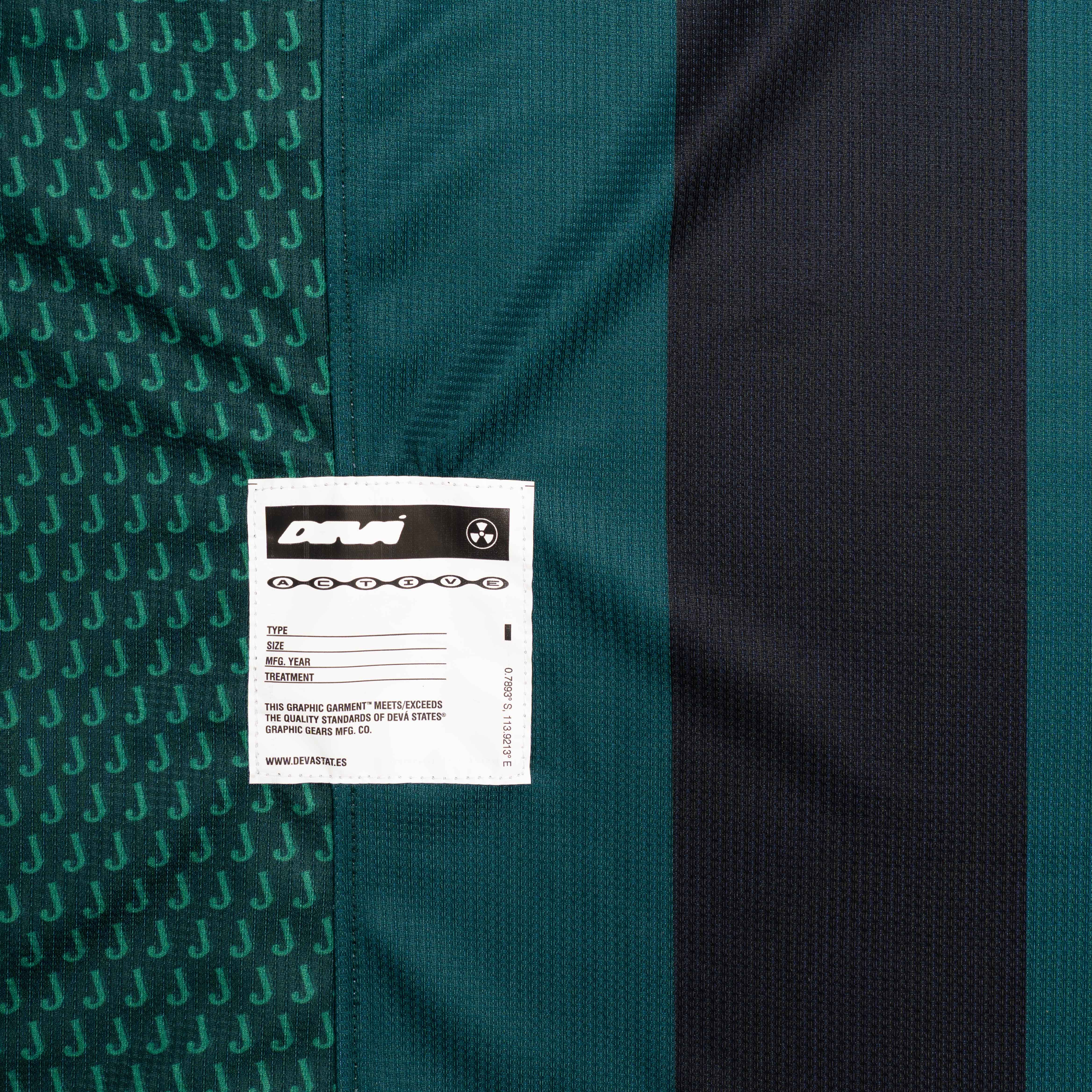 DEVÁ / JAMESON SS Jersey Striped [Green/Black]