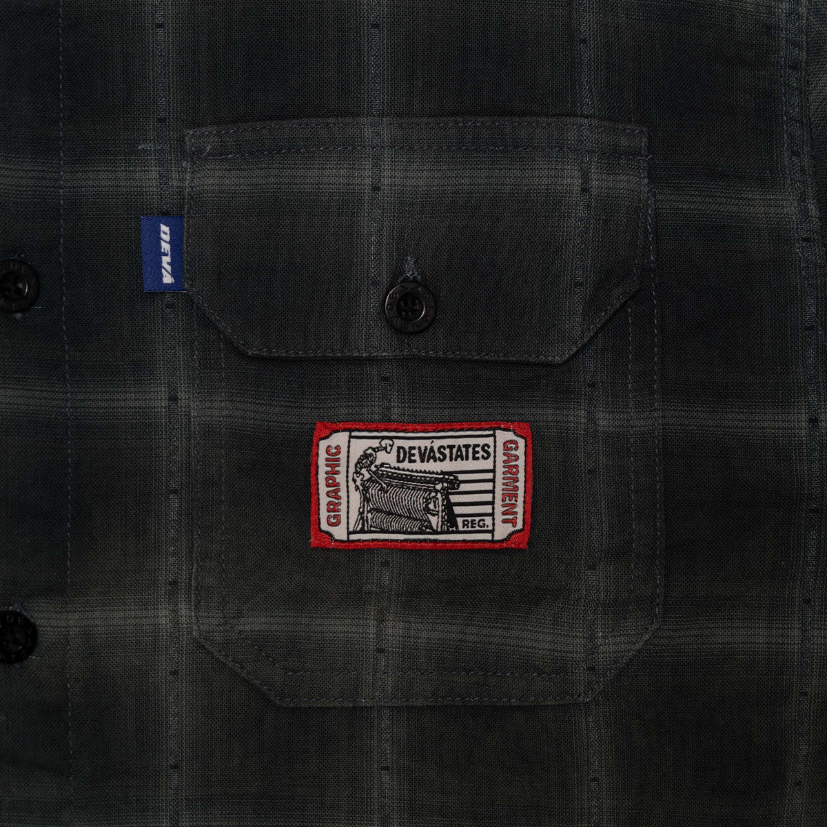 ABYSS L/S Plaid Shirt [Black]